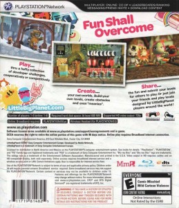 The back of the LBP planet box, with the slogan at the top.