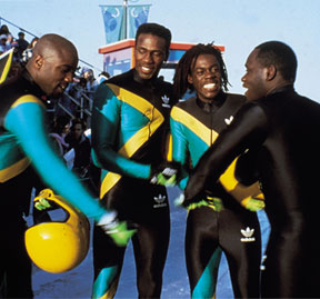 Jamaican Bobsleigh Team in Cool Runnings