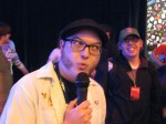 Eric from Harmonix (HMXPope) serenades us in the Harmonix Lounge.