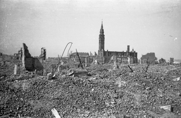 The city of Dresden after the bombing.