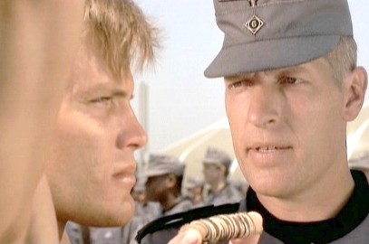 "This isn't going to hurt you as much as Starship Troopers 3: Marauder. And it isn't going to hurt me as much as it hurts you. But that movie sure will. Man!"