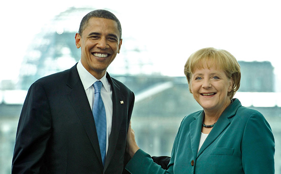 Obama and Merkel