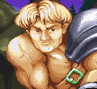 For "Knights of the Round," Capcom decided to go eschew the "holy fool" Percival in favor of the "petulant bodybuilder" Percival.