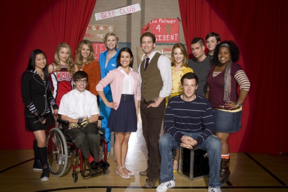 The cast of Glee