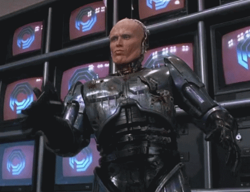 Robocop Says, Game Over - Señor GIF - Pronounced GIF or JIF?