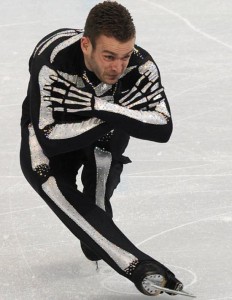 An Ice Skater Resembles the Cobra Kai from The Karate Kid