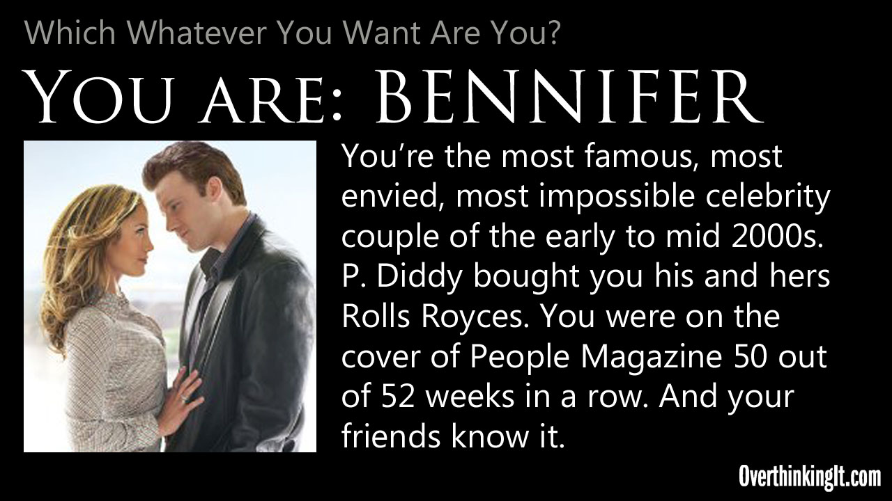 You Are Bennifer