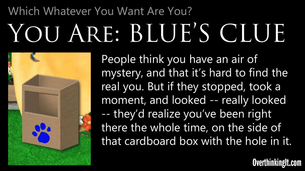 You Are Blues Clue