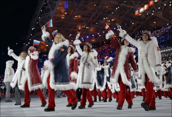 The Russian delegation to the 2014 Winter Olympics.