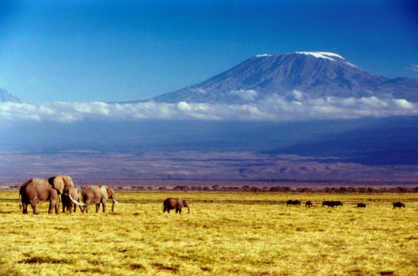 Kilimanjaro, seen here rising like Olympus
