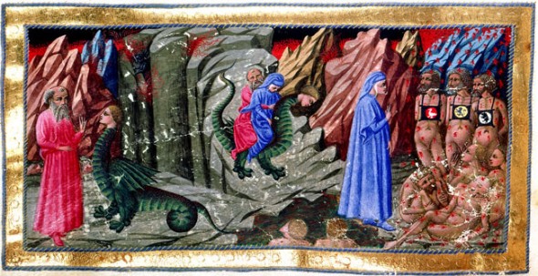 Illumination from Dante's Inferno: Geryon