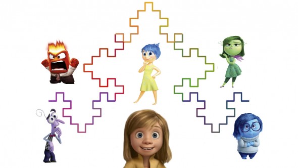 Fractal Characterization in Inside Out: Detailed model of Riley's personality as a 3-iteration Koch curve variant
