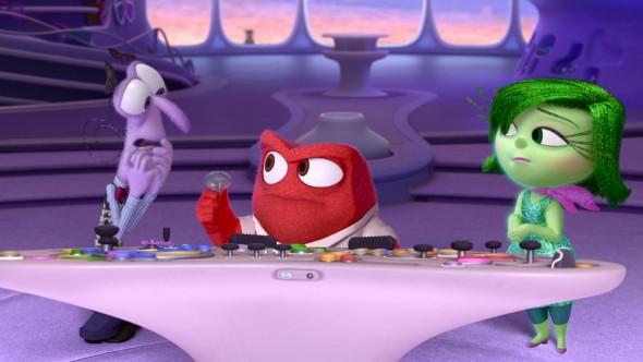 Fractal Characterization in Inside Out: Anger brandishes a lightbulb.