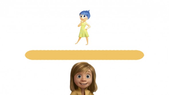 Fractal Characterization in Inside Out: Simple model of Riley's personality as a line.