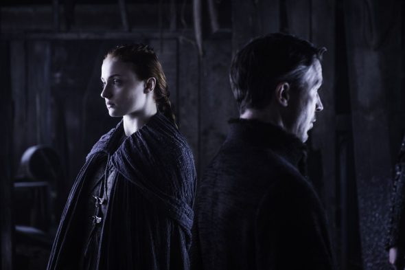 Sansa Stark and Littlefinger in Game of Thrones Season 6 Episode 5, 'The Door'