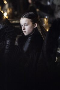 Bella Ramsey plays Lyanna Mormont in Game of Thrones Season 6, Episode 10
