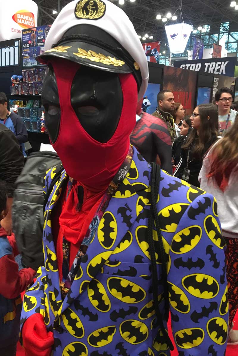 deadpool cosplay at New York Comic Con 2016