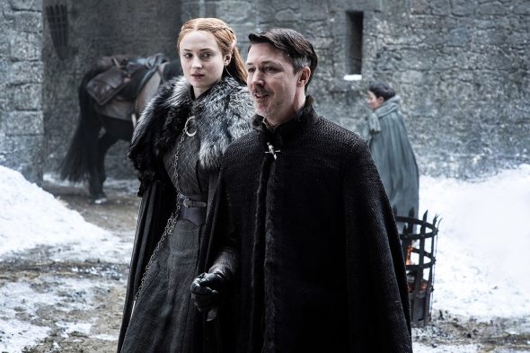 Sansa Stark and Littlefinger in Game of Thrones, Season 7 Episode 3, "The Queen's Justice."