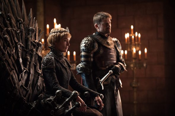 Cersei and Jamie Lannister in Game Thrones, Season 7 Episode 1, "Dragonstone."