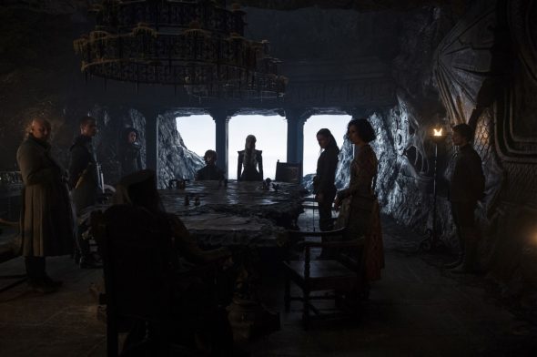 Danerys Targaryen on Dragonstone in Game of Thrones Season 7, Episode 2, "Stormborn."