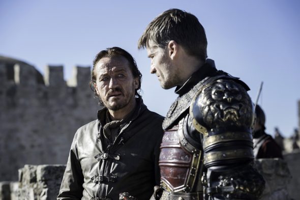 Bronn and Jaime in Game of Thrones Season 7 Episode 7, "The Dragon and the Wolf."