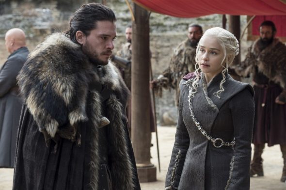 Jon and Daenerys in Game of Thrones Season 7 Episode 7, "The Dragon and the Wolf."