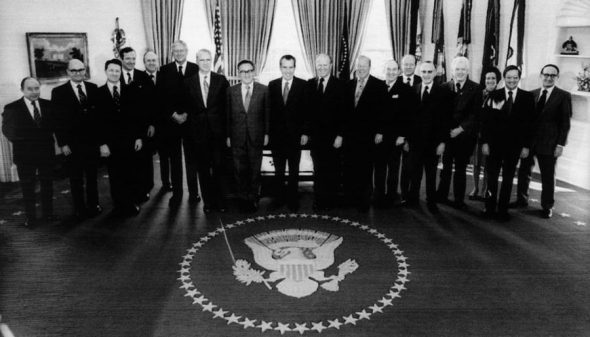 President Nixon's Cabinet in 1974