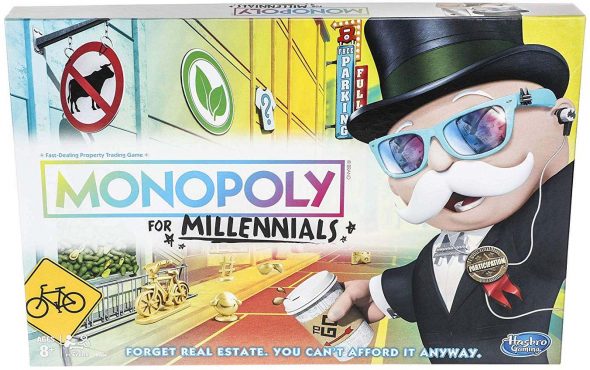 Monopoly for Millennials on the 2018 Overthinking It Gift Guide